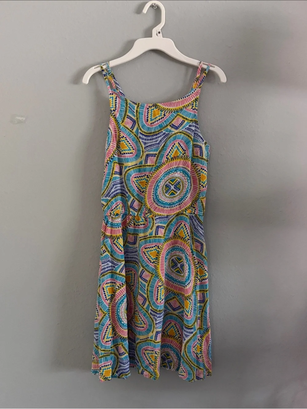 Crazy 8 Girls Midi Dress in Blue, Pink, Yellow & Green